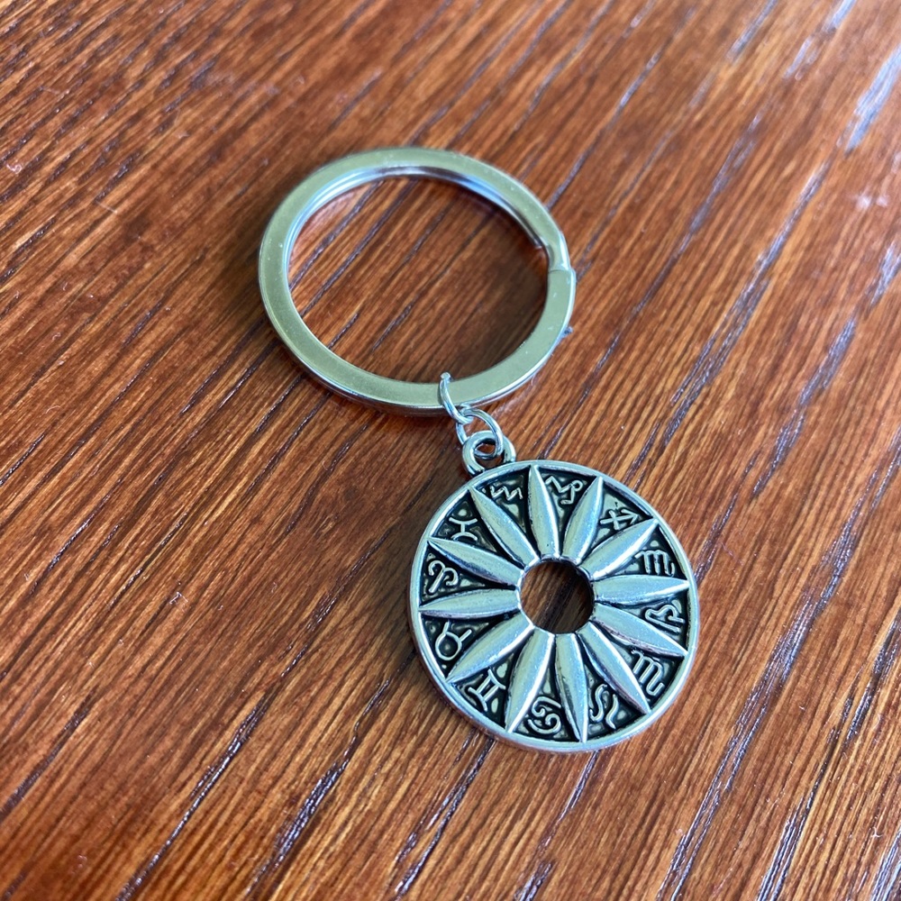 Sunflower zodiac Keychain